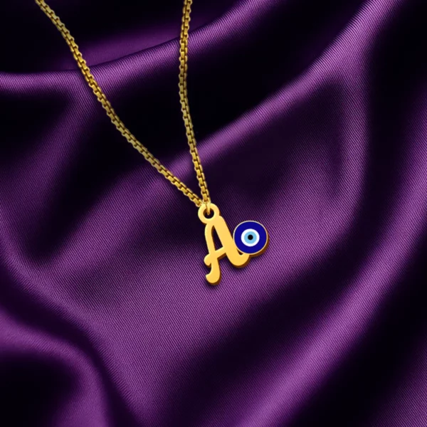 Evil Eye Letter Pendant