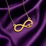 Infinity Couple Heart Necklace