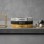 Personalized Name Bracelet for Men and Women displayed together to show bracelet bands