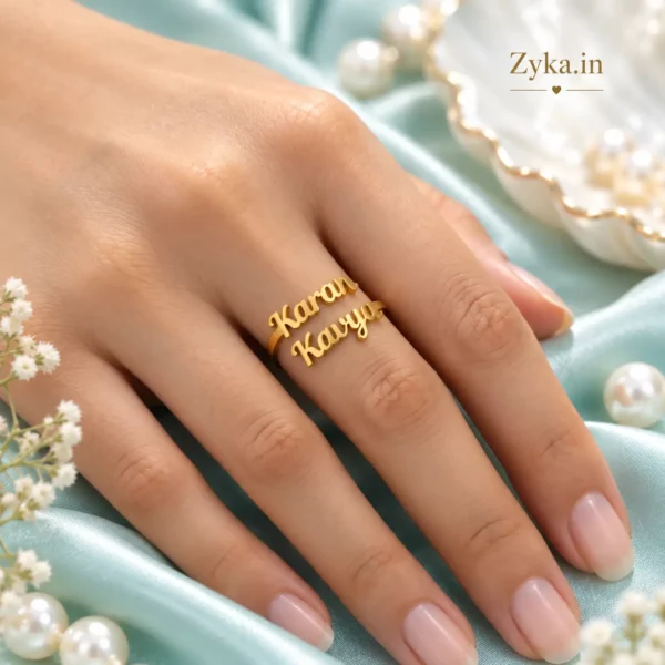 Forever Us Couple Name Ring