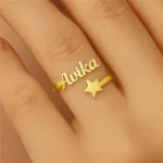 Custom Star Name Ring