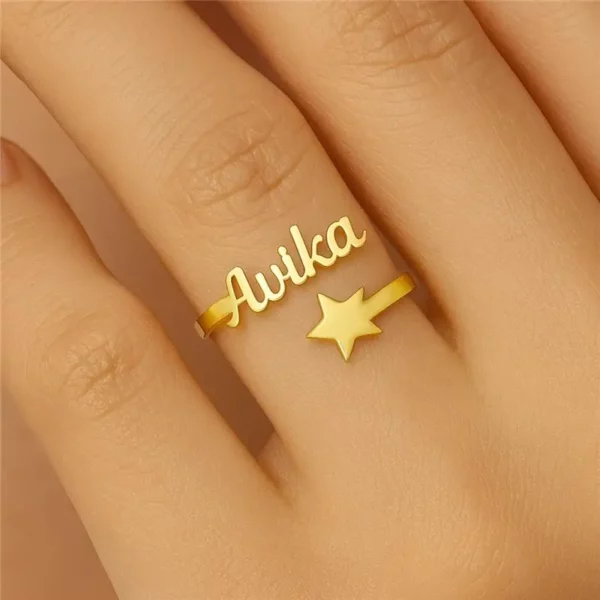 Custom Star Name Ring