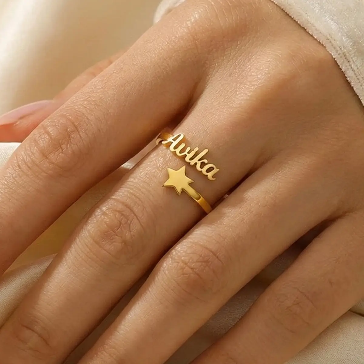 Custom Star Name Ring Custom Star Name Ring