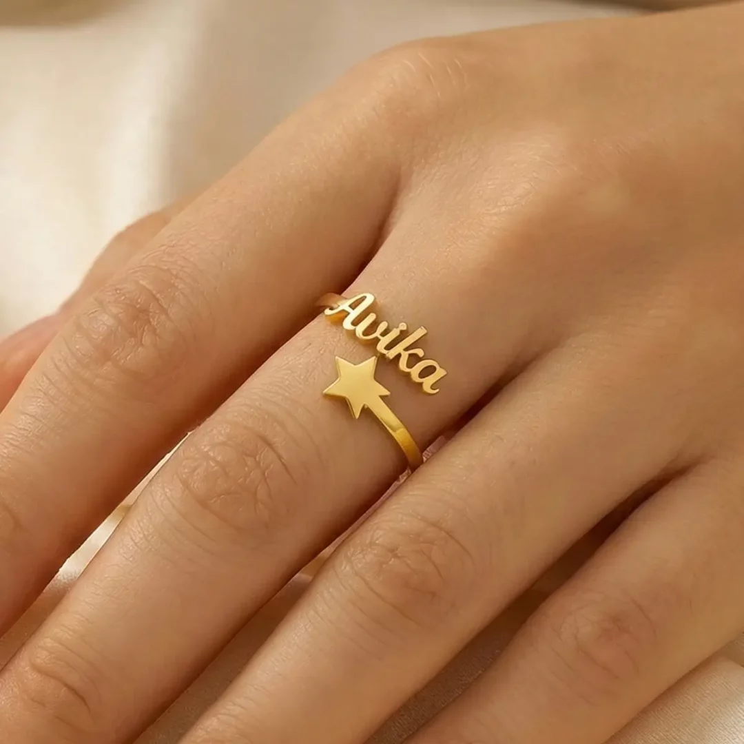 Custom Star Name Ring - Zyka