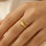 Custom Star Name Ring