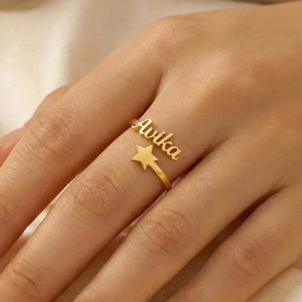 Custom Star Name Ring