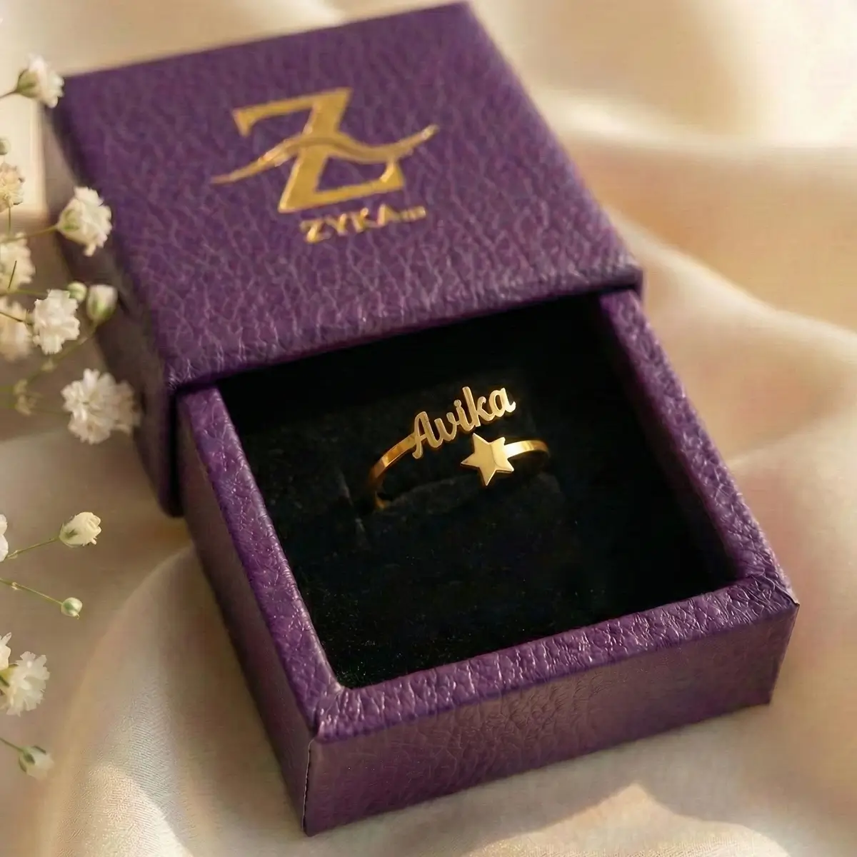 Custom Star Name Ring Custom Star Name Ring