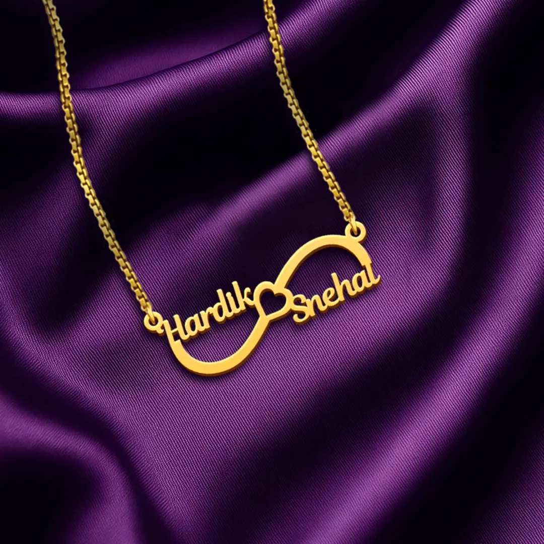Custom Infinity Couple Name Necklace