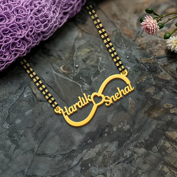 Custom Infinity Couple Name Necklace