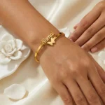 Custom Butterfly Name Bracelet