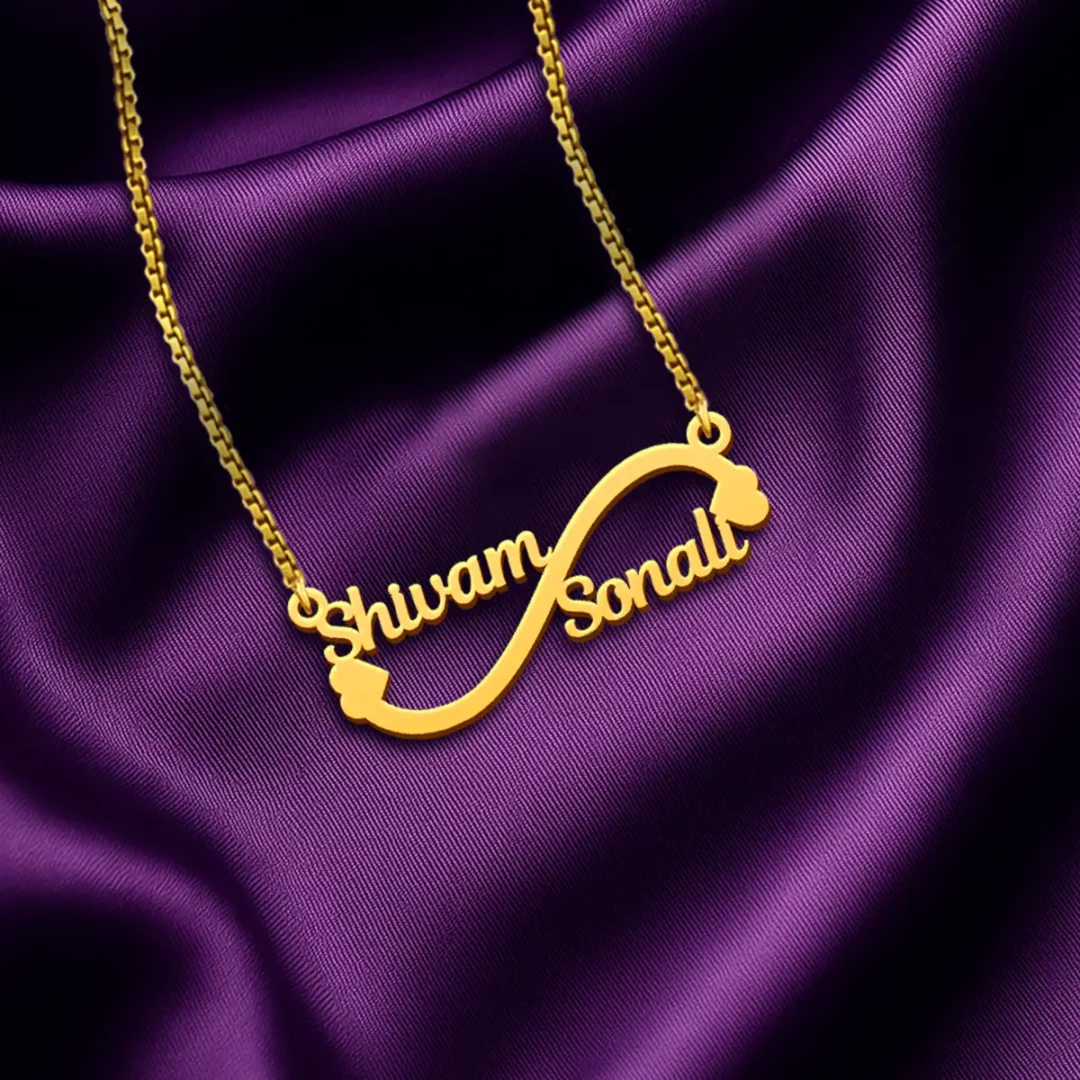 Custom Infinity Couple Name Necklace