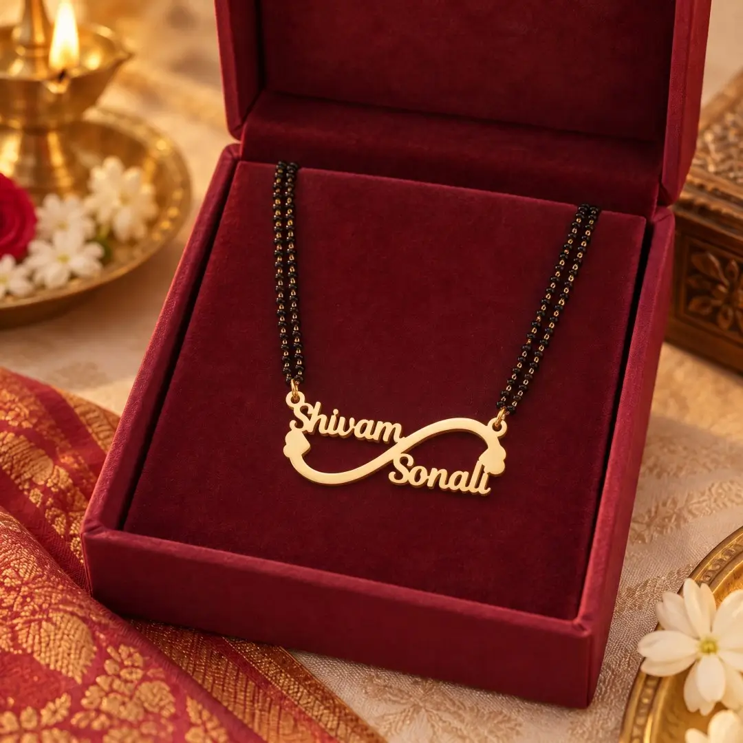 Custom Infinity Couple Name Necklace - 3