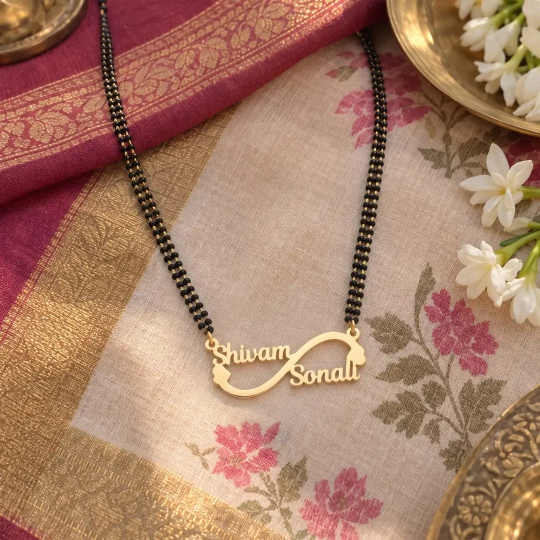 Custom Infinity Couple Name Necklace - 4