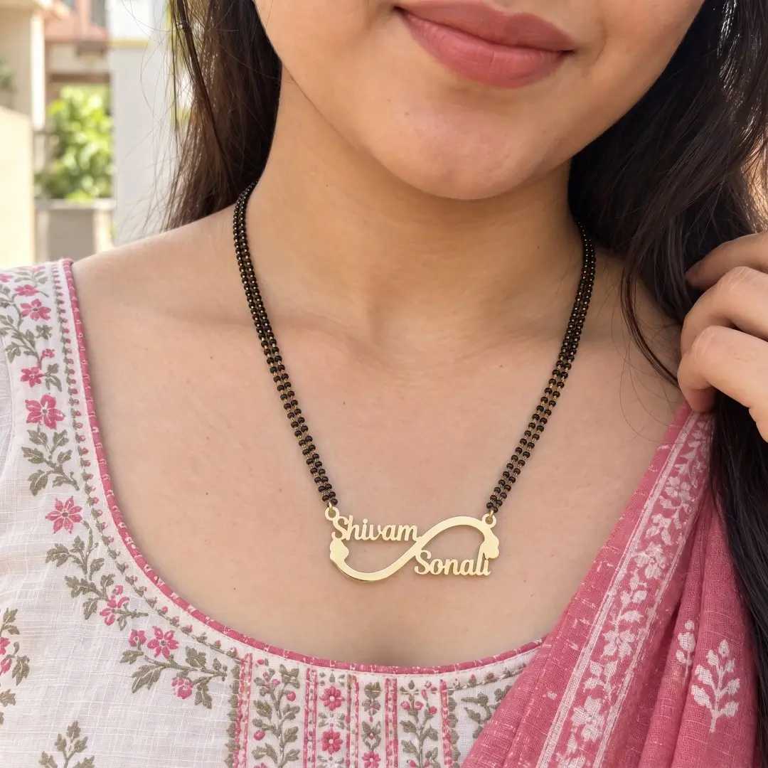 Custom Infinity Couple Name Necklace - 5