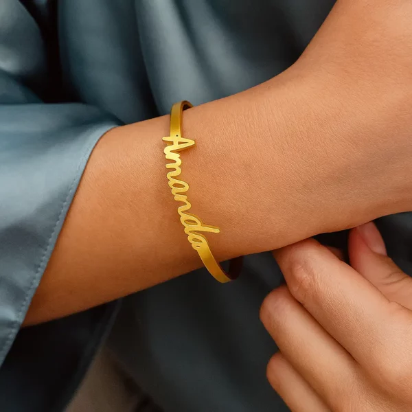 Personalized Name Cuff Bracelet