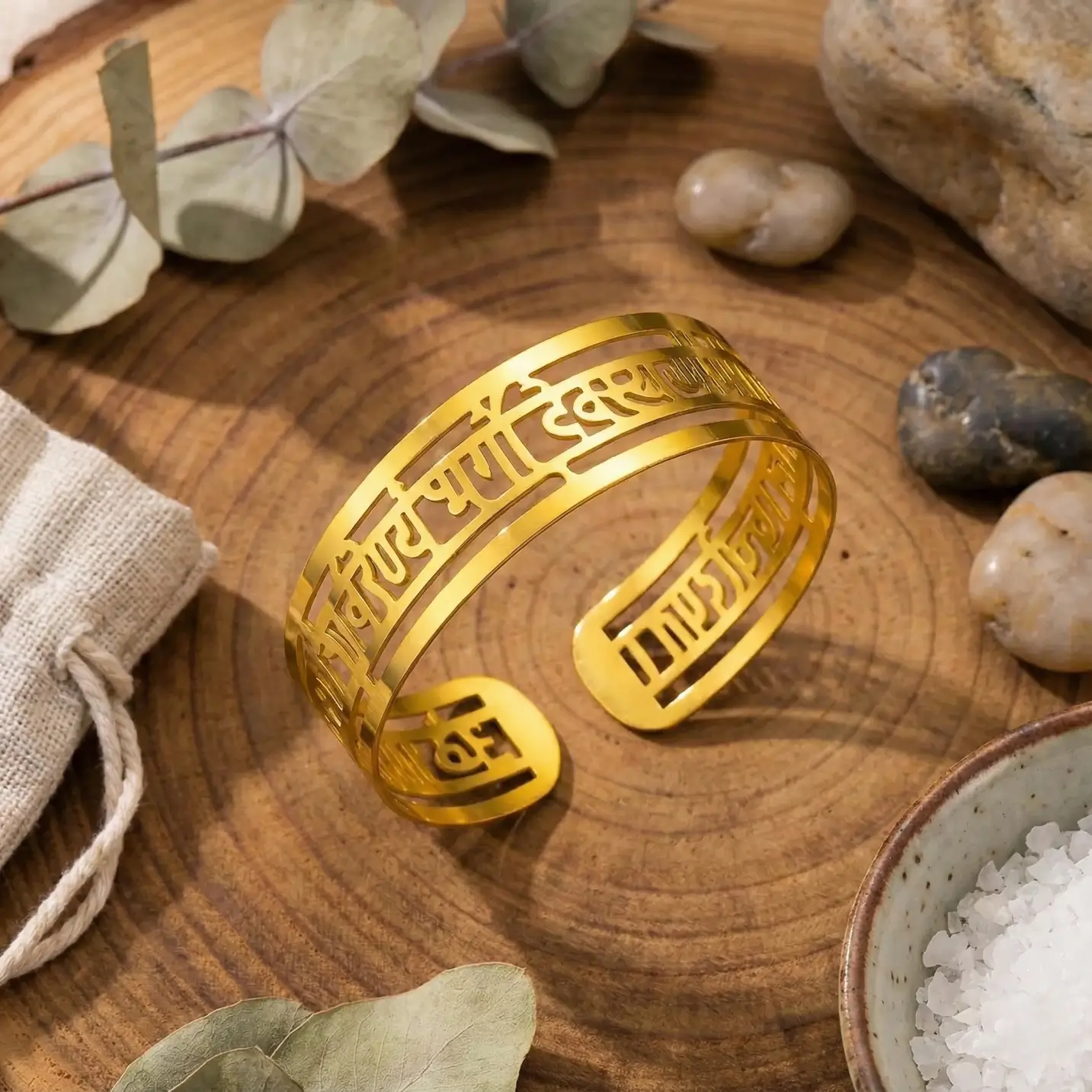 Gayatri Mantra Cuff Bracelet Gayatri Mantra Cuff Bracelet
