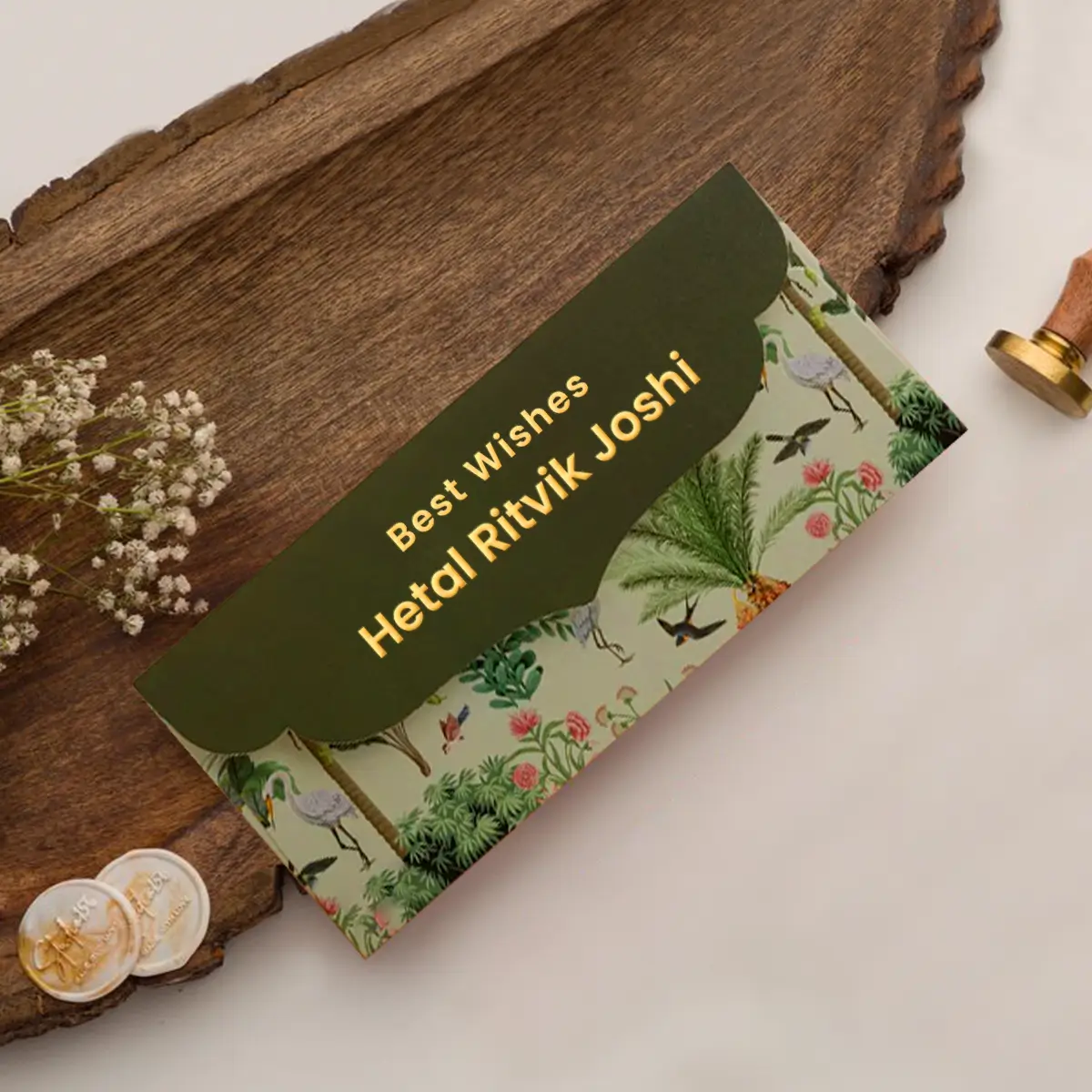 Money Envelope image 2 1 Customised Name Shagun Envelopes – 10 Pcs