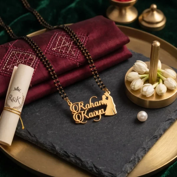 Romantic Couple Name Mangalsutra