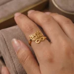 Infinity Couple Name Ring